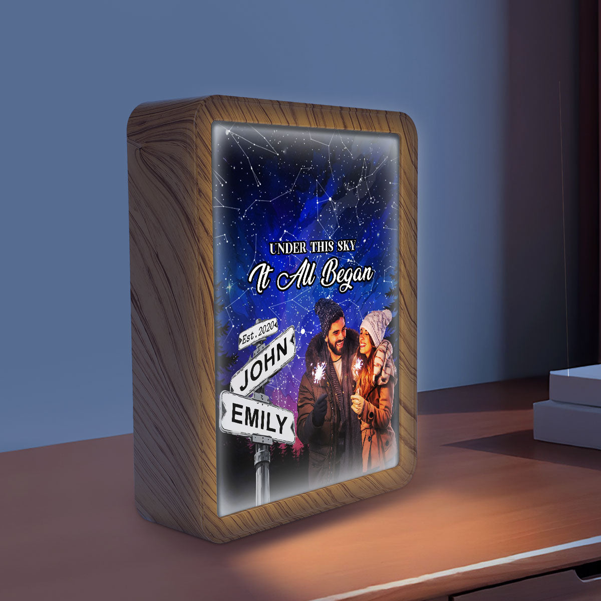 Under The Sky It All Began - Personalized Custom Magic Mirror