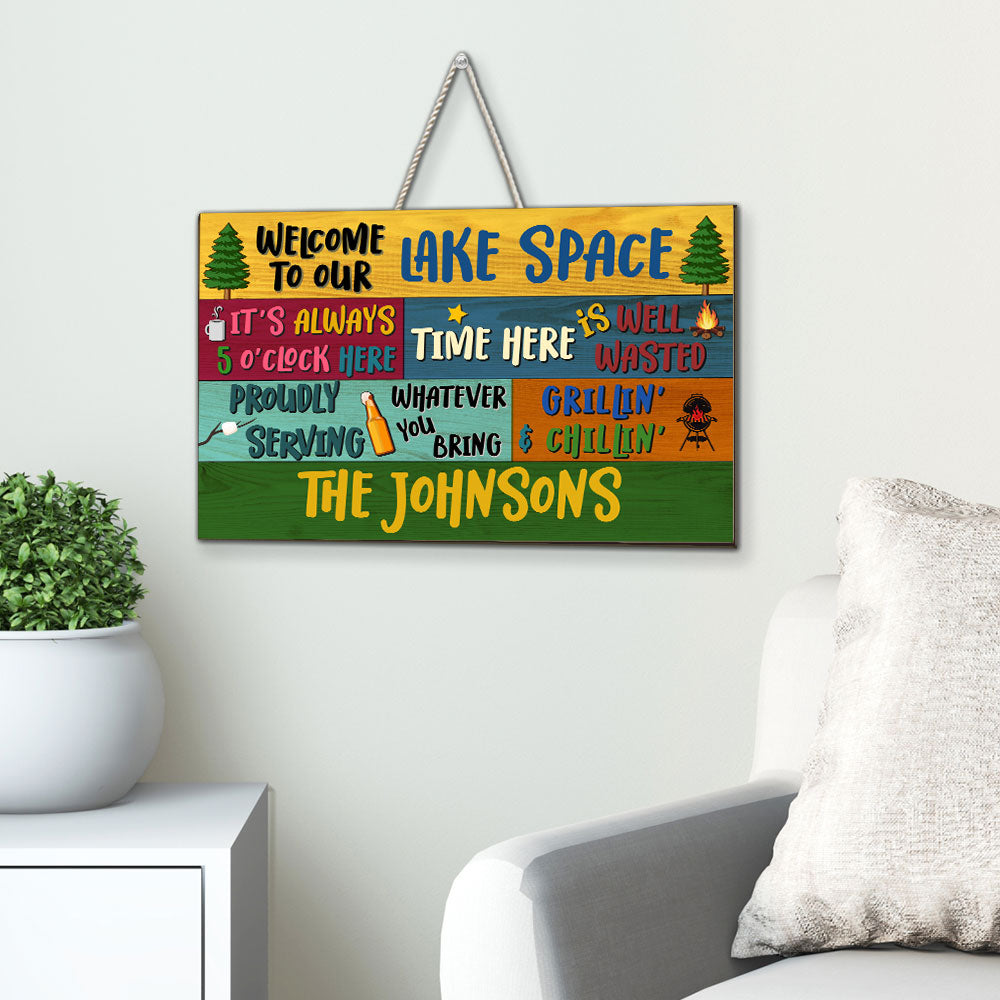 Chilling Chilling Out - Personalized Custom Wood Sign