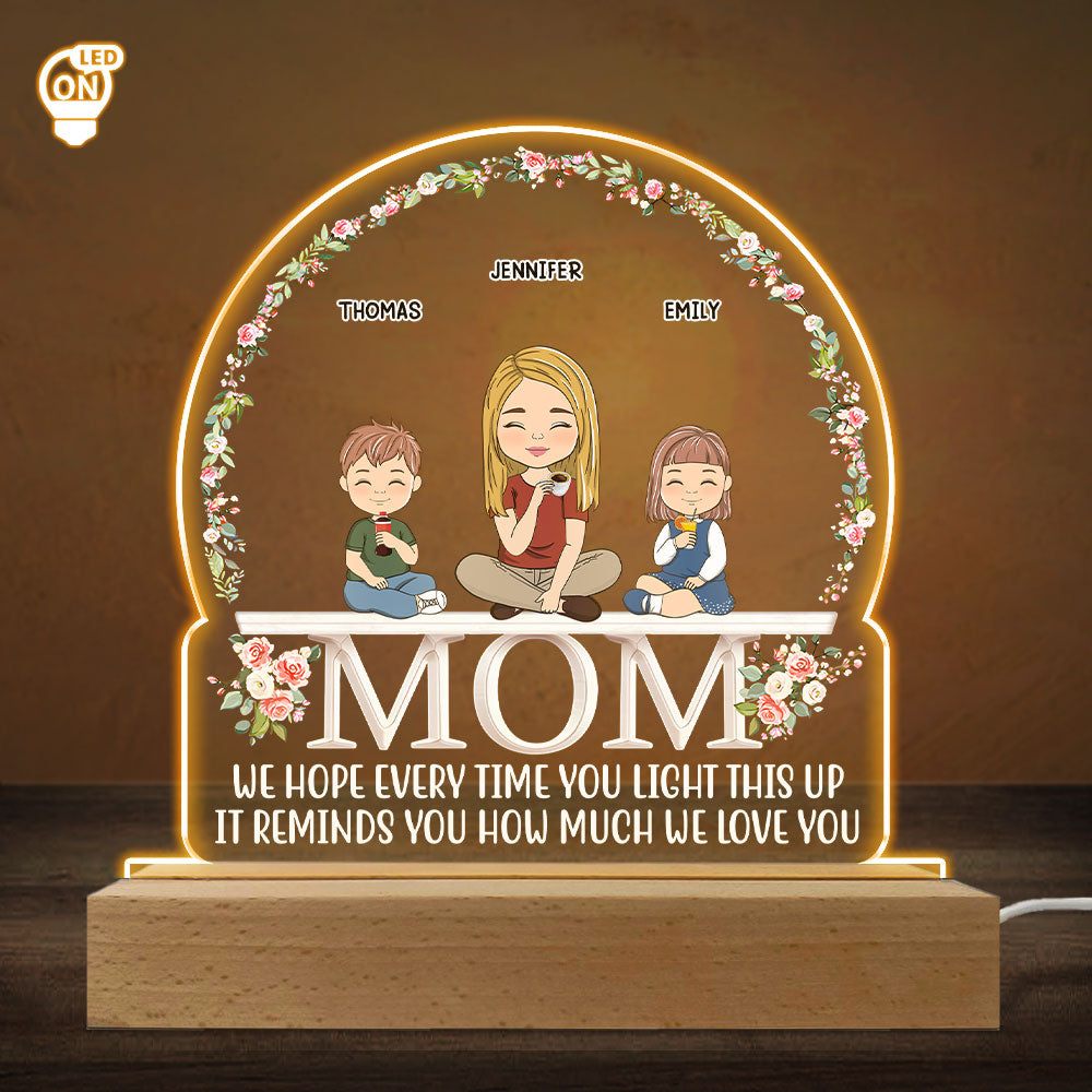 How Much We Love You - Personalized Custom LED Light