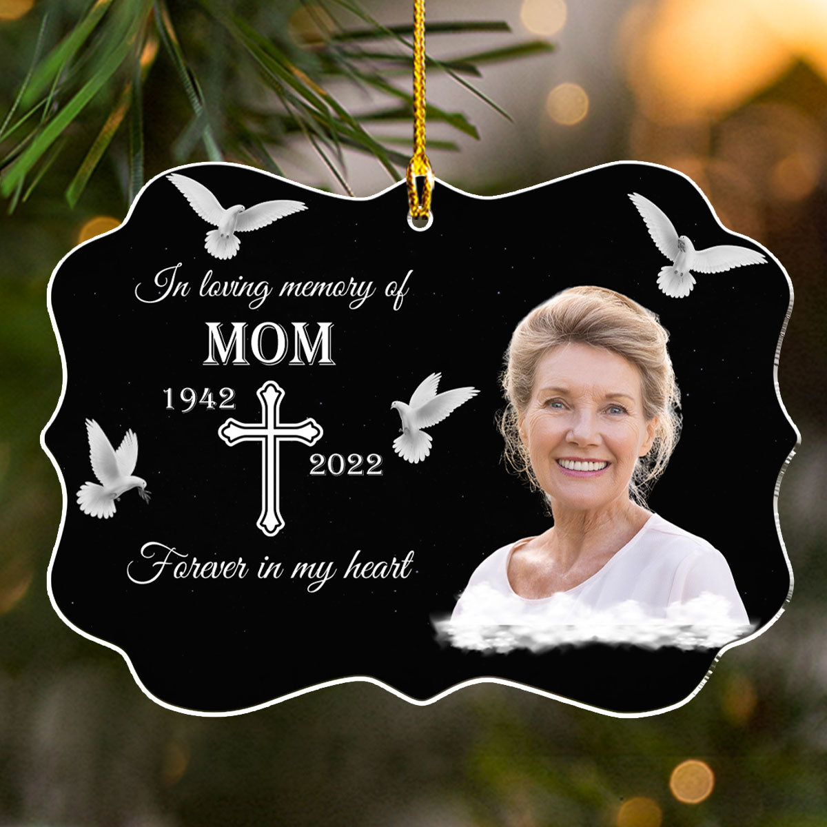 Forever In Our Hearts - Personalized Custom Acrylic Ornament