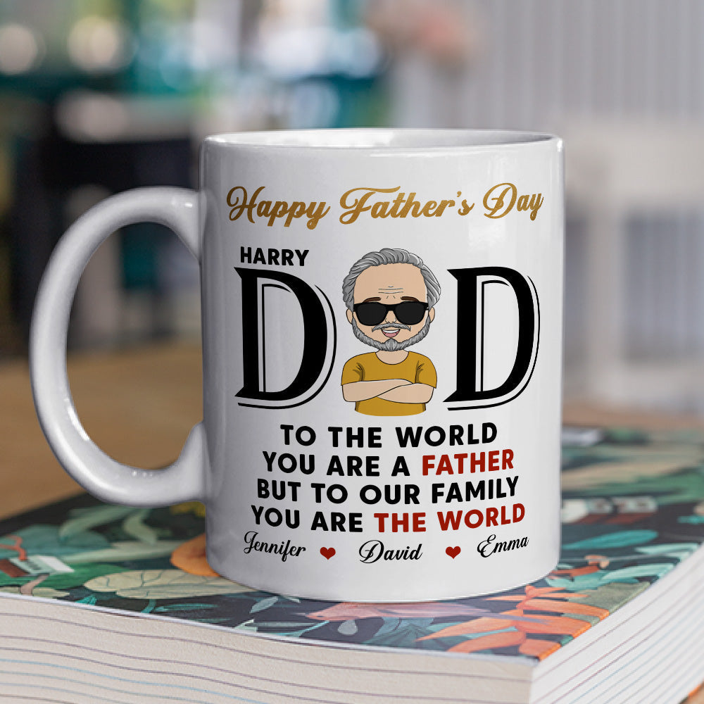 You Are The World - Personalized Custom Coffee Mug