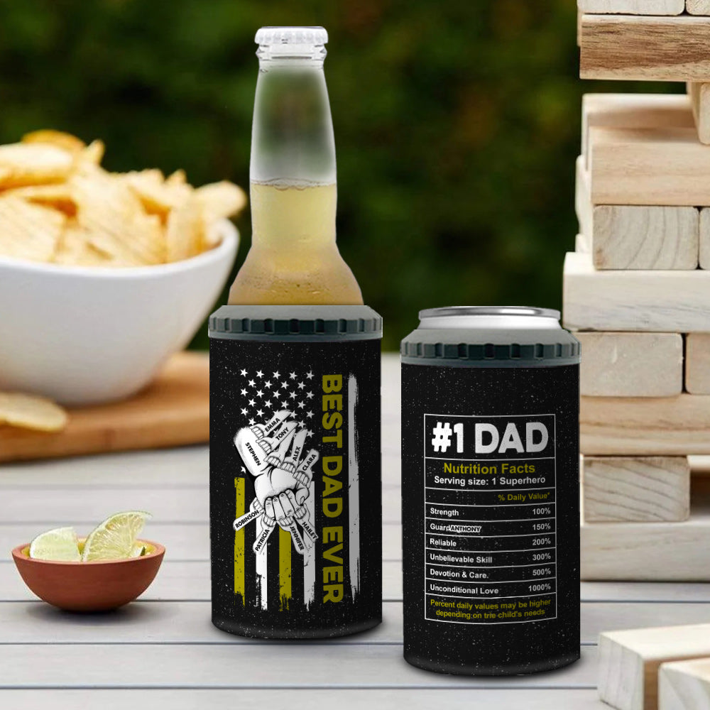 Best Dad Ever Hand Pump - Personalized Custom Can Cooler Tumbler