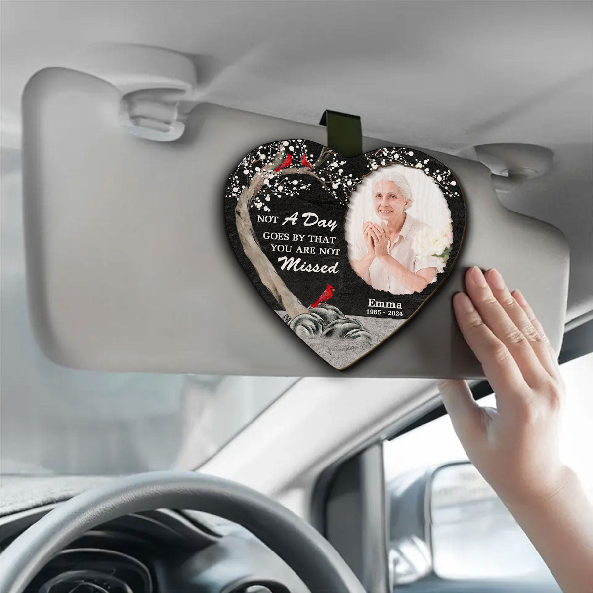 Miss And Love - Personalized Custom Car Visor Clip