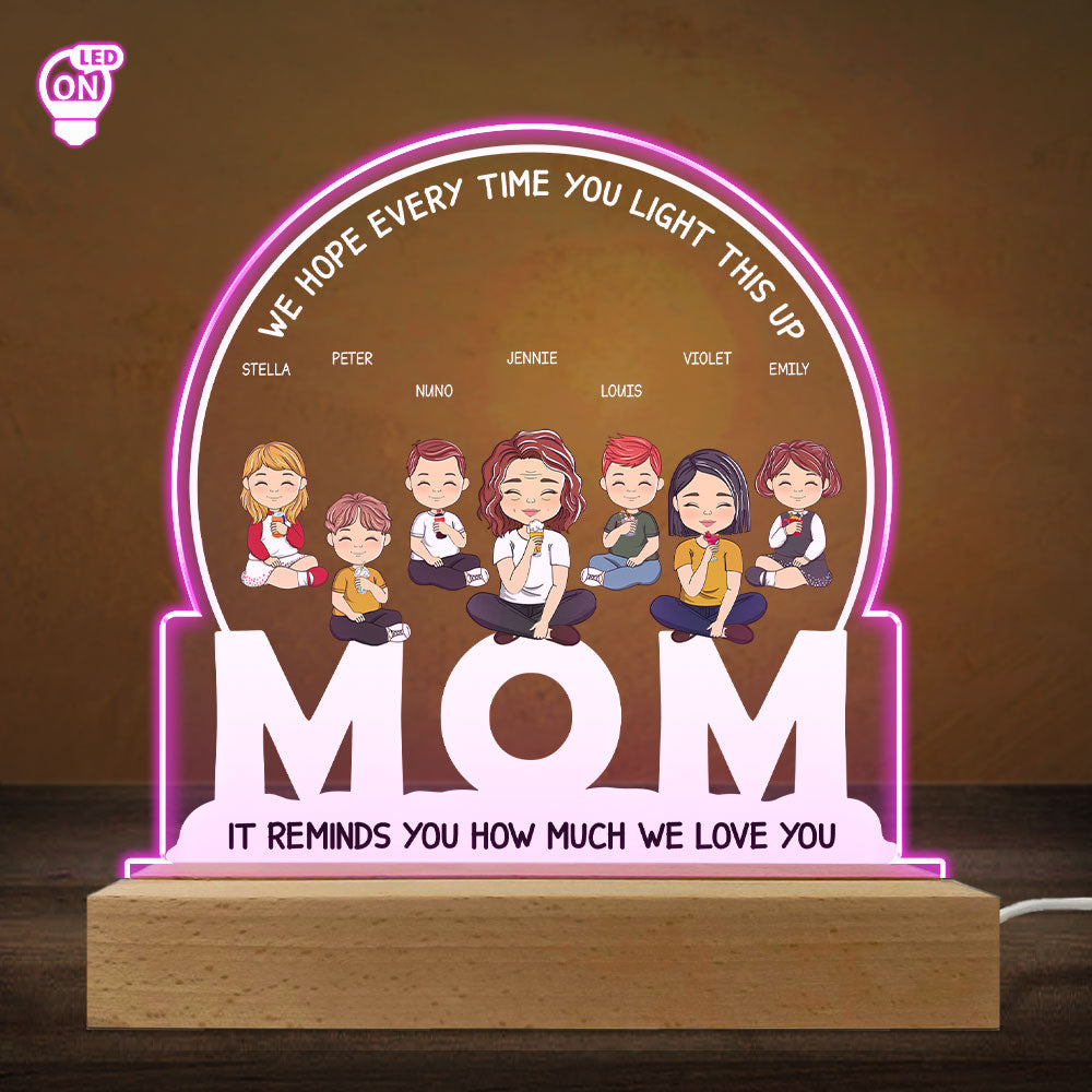 How Much I Love You - Personalized Custom LED Light