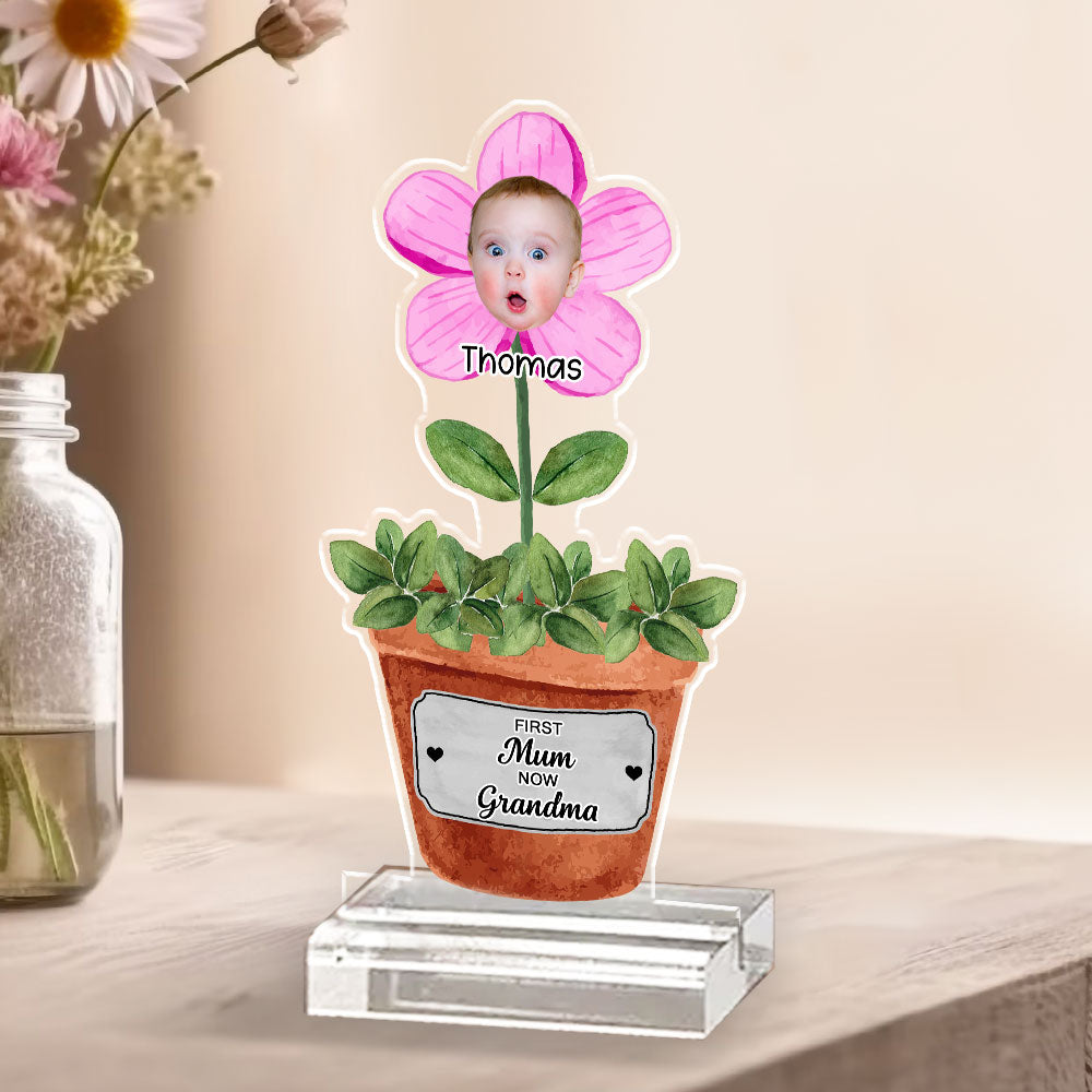 Grandma Garden - Personalized Custom Acrylic Plaque With Base