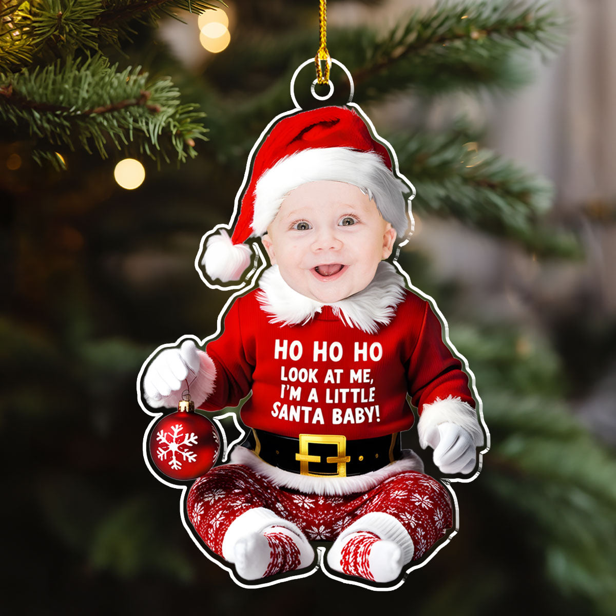 I Am A Little Santa Baby - Personalized Custom Acrylic Ornament