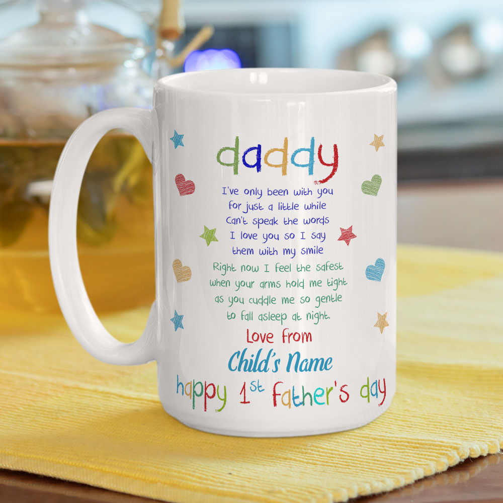 Daddy Hold Me - Personalized Custom Coffee Mug