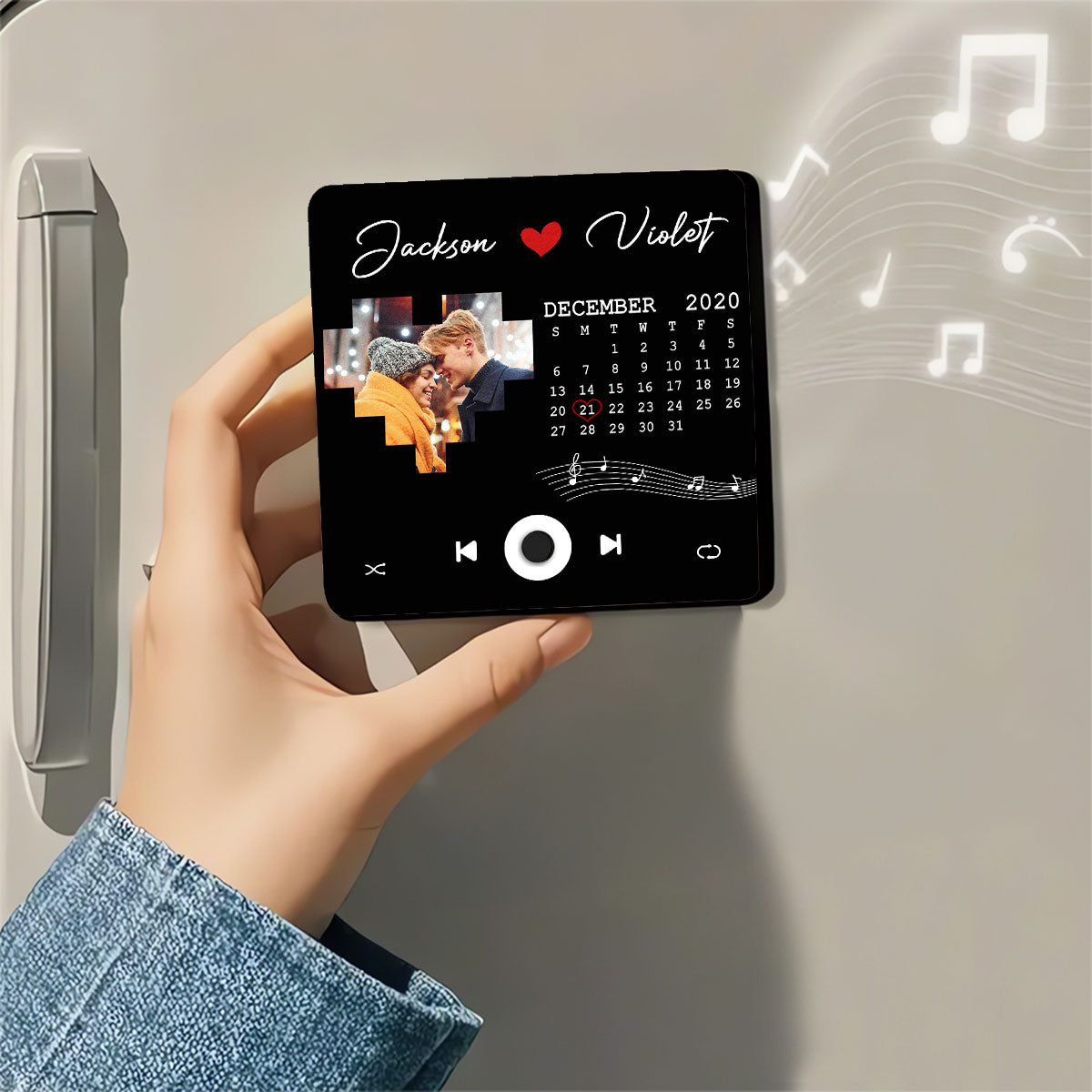 My Love - Personalized Custom Music Fridge Magnet
