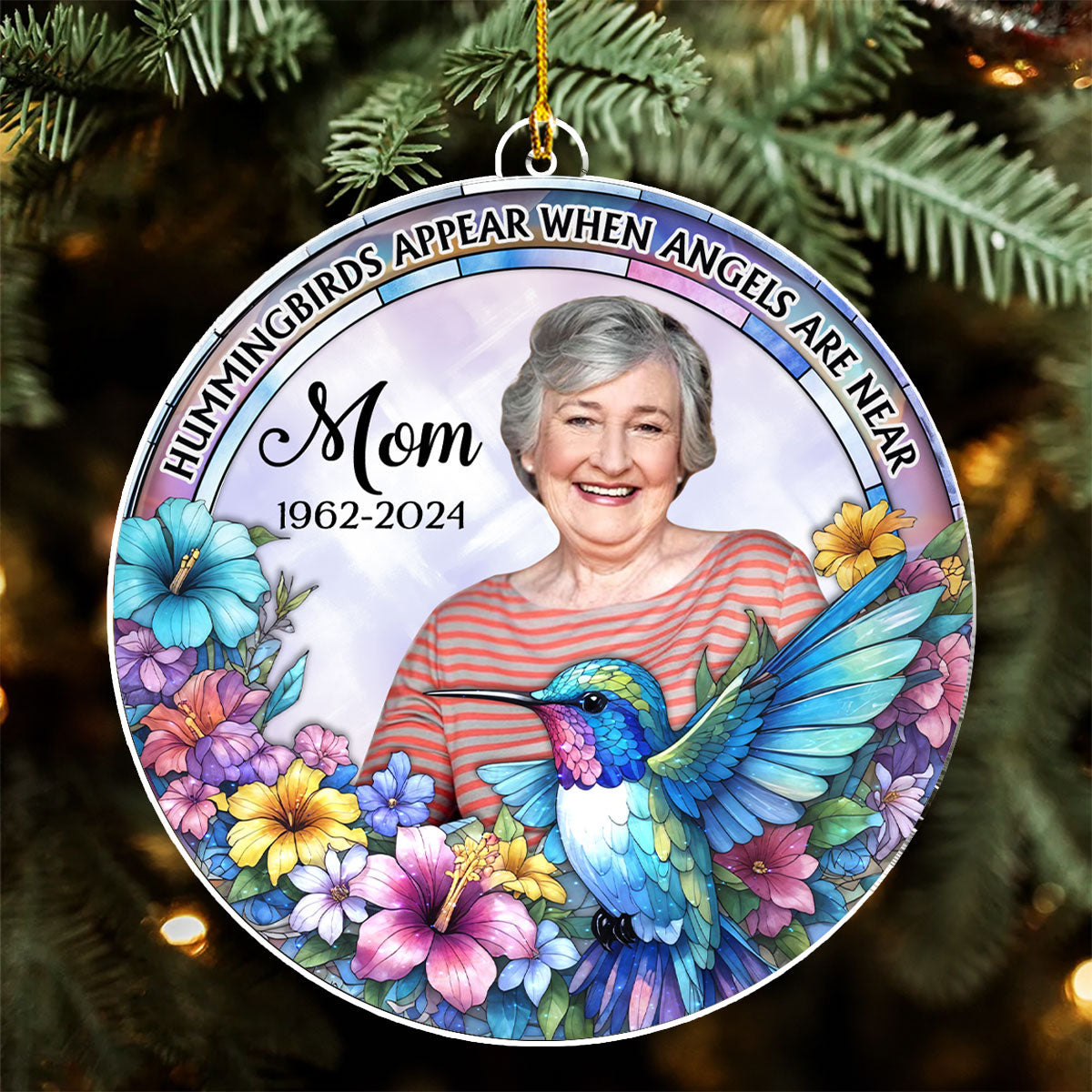 When Angels Are Near - Personalized Custom Acrylic Ornament