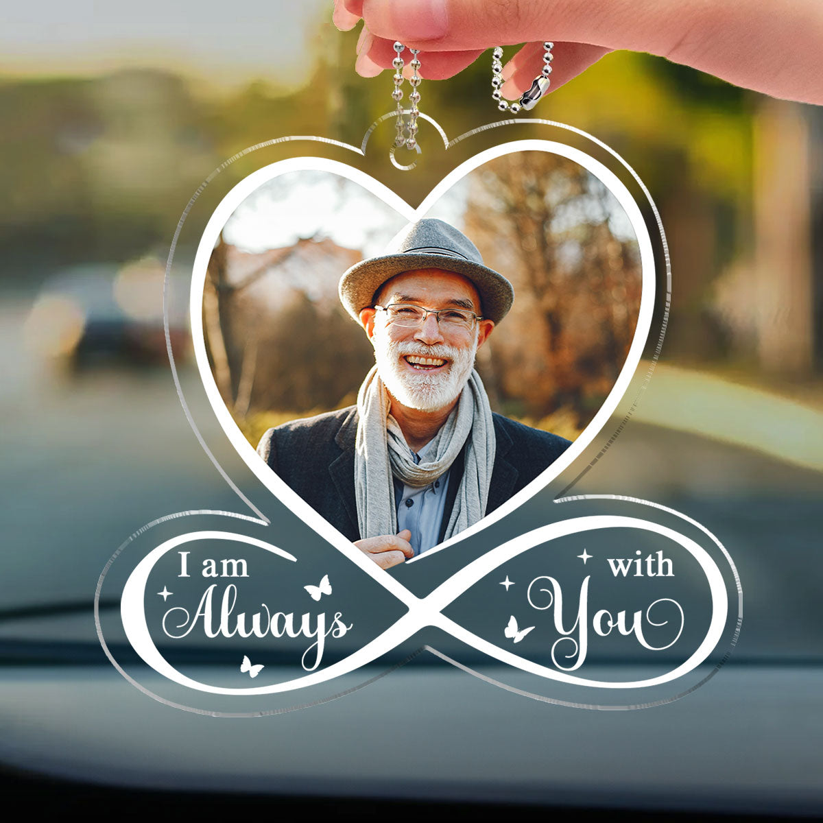 I Always Miss You - Personalized Acrylic Car Ornament
