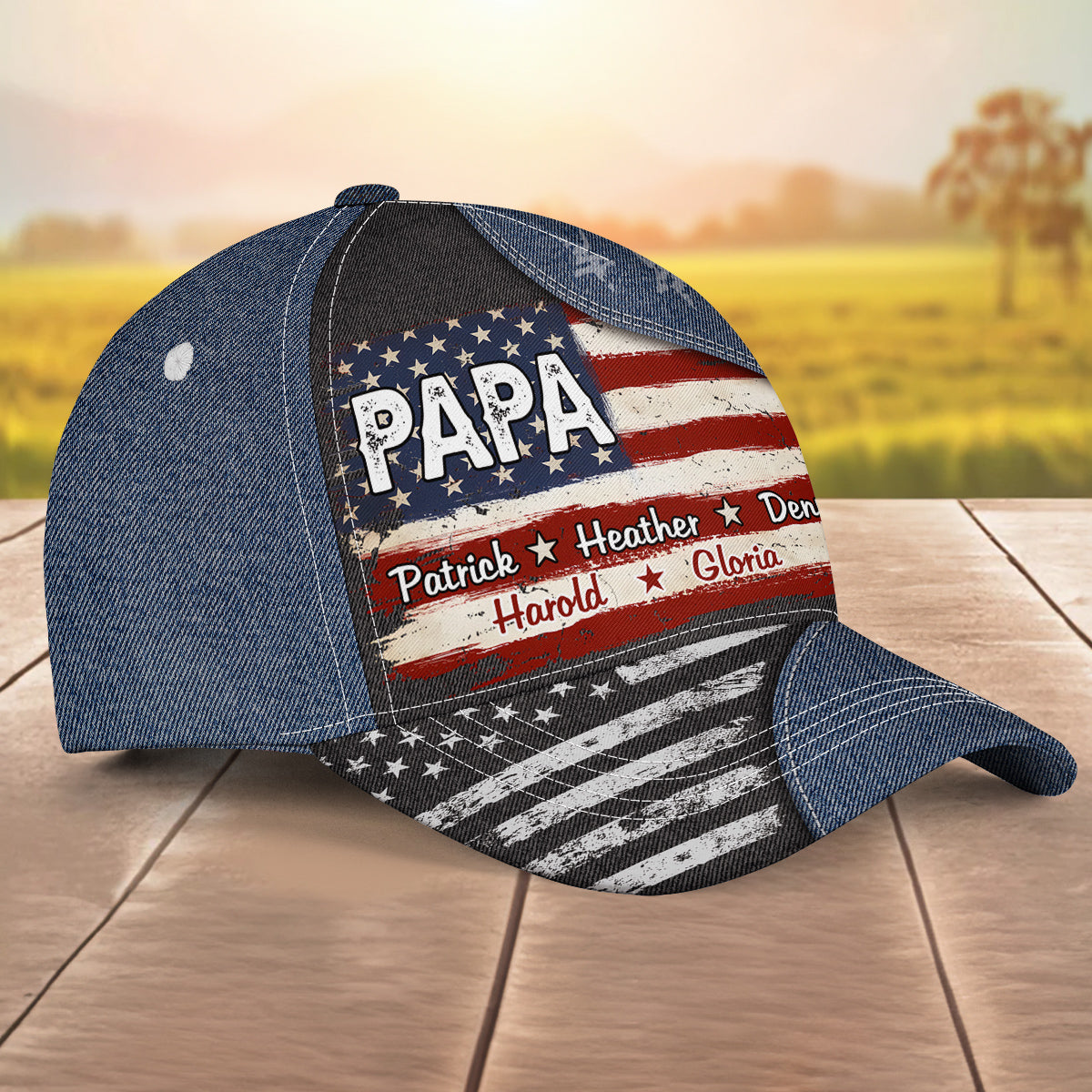 Proud To Be American - Personalized Classic Cap