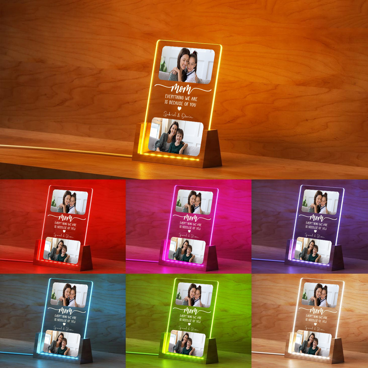 Forever Blessed To Have You - Personalized Custom Plaque With Walnut Base