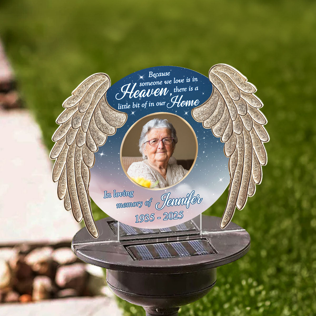 Some One We Love Is In Heaven - Personalized Custom Solar Light