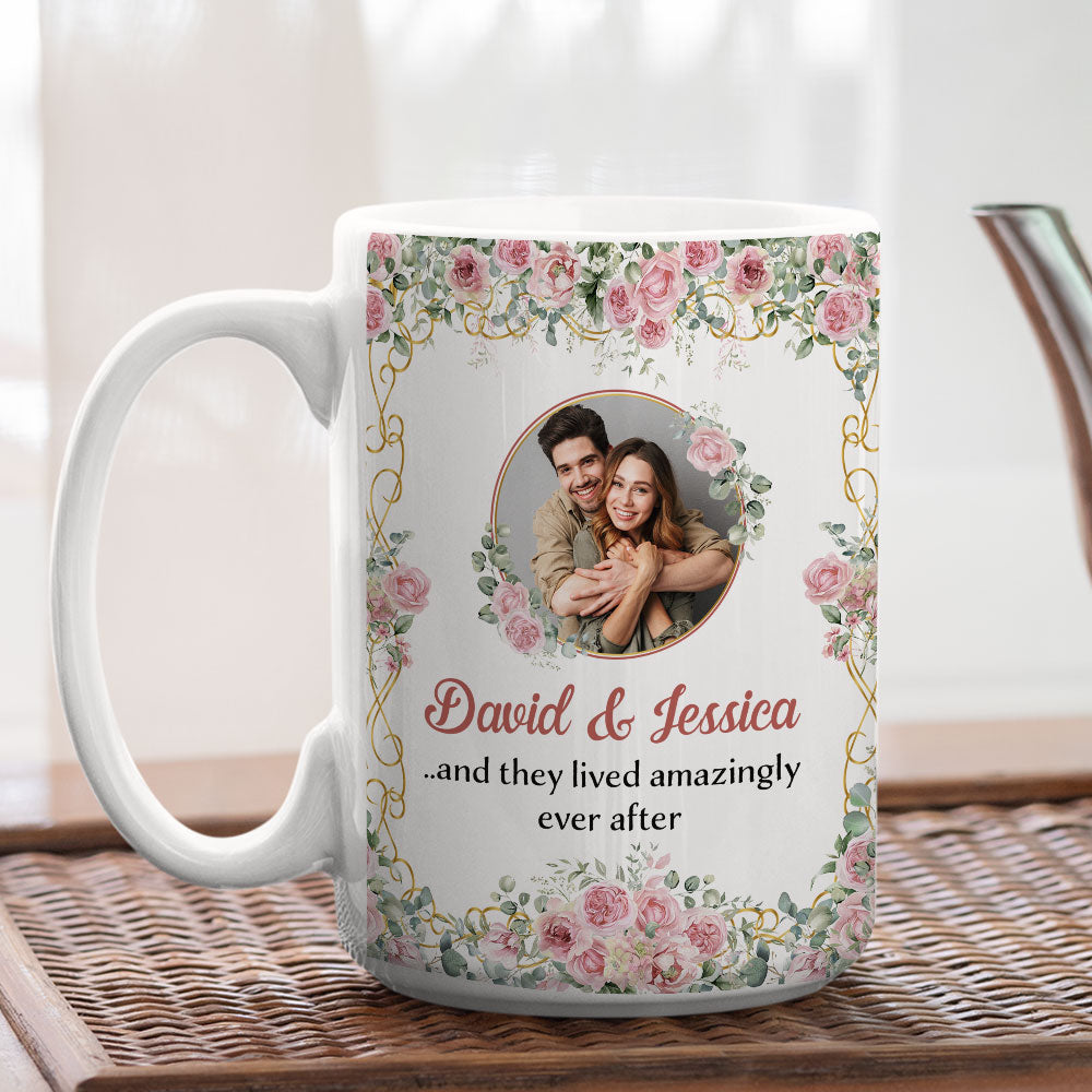 They Lived Amazingly Ever After - Personalized Custom Coffee Mug