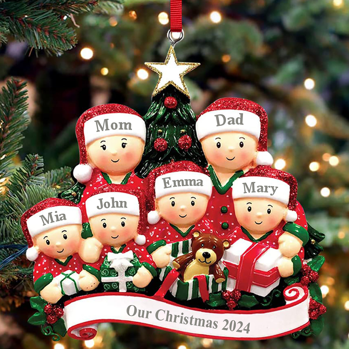 Merry Christmas - Personalized Custom Resin Ornament