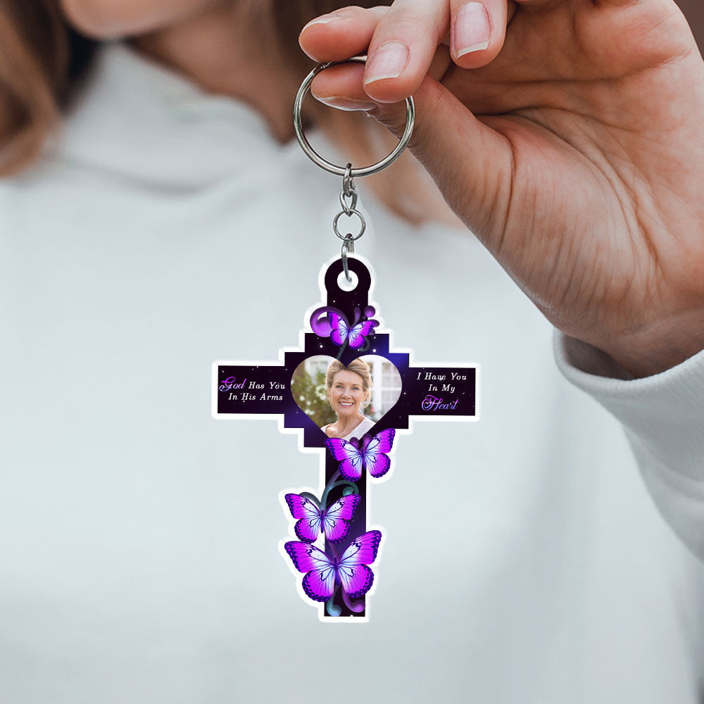 In My Heart - Personalized Custom Acrylic Keychain