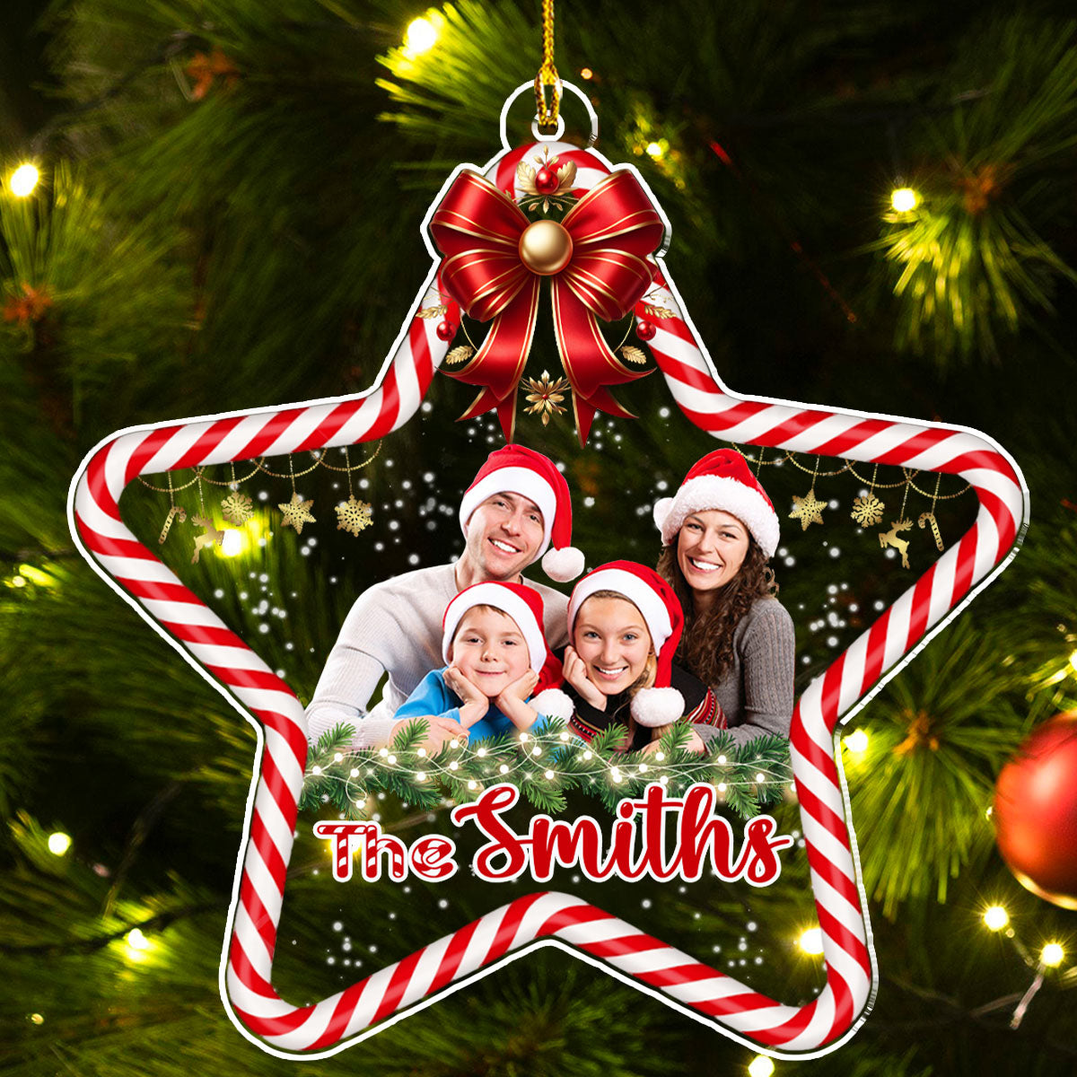 Holiday Joy - Personalized Custom Acrylic Ornament