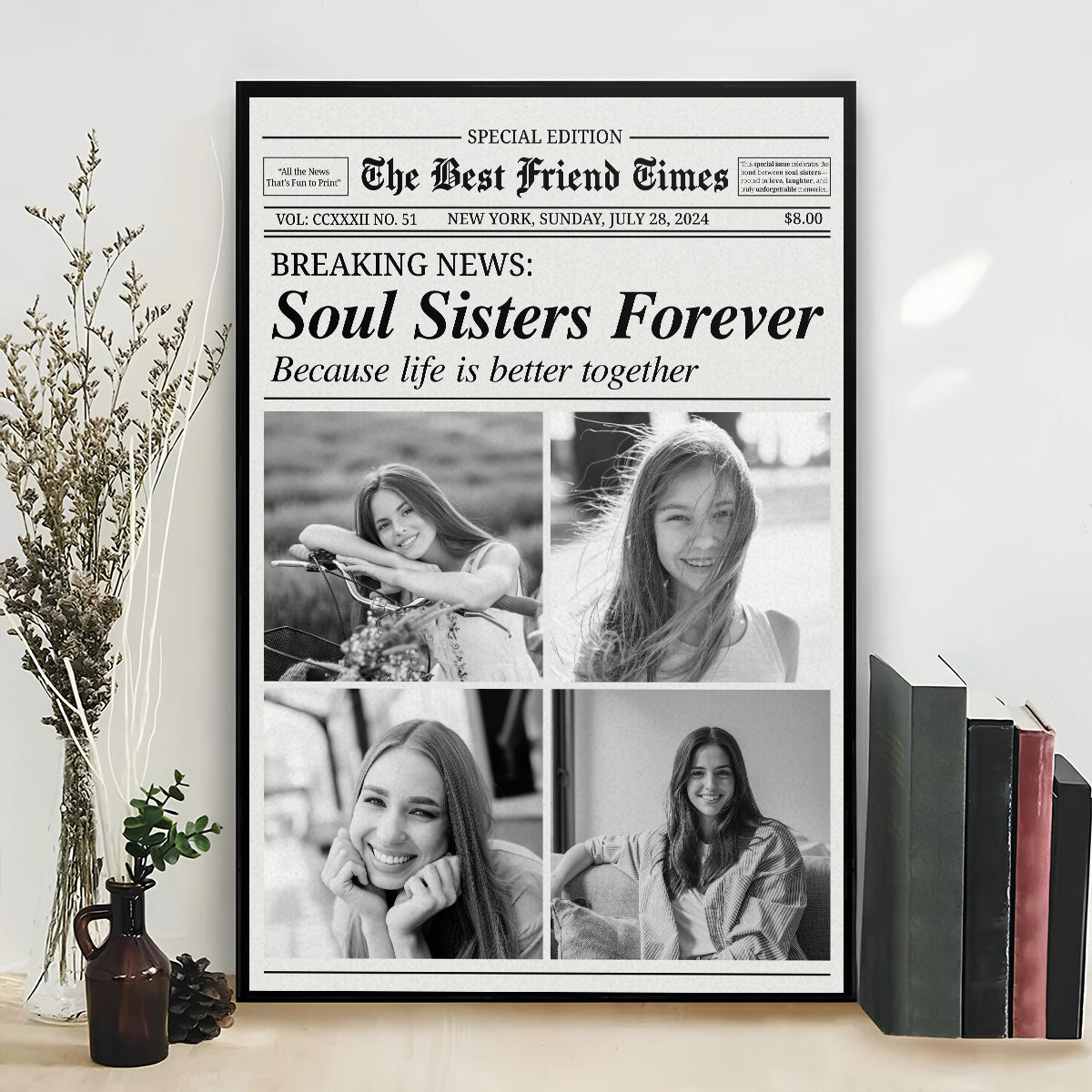 Soul Sisters Forever - Personalized Custom Poster