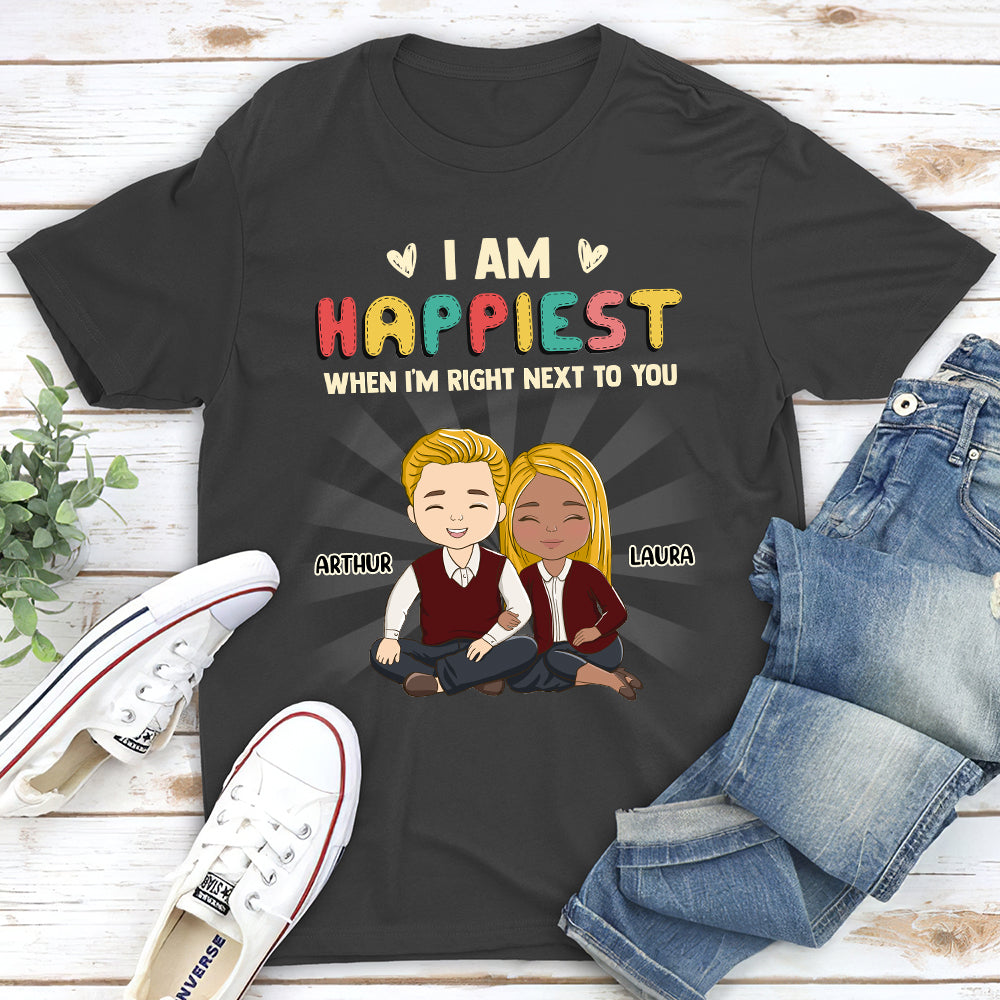 I Am Happiest When - Personalized Custom Classic T-shirt