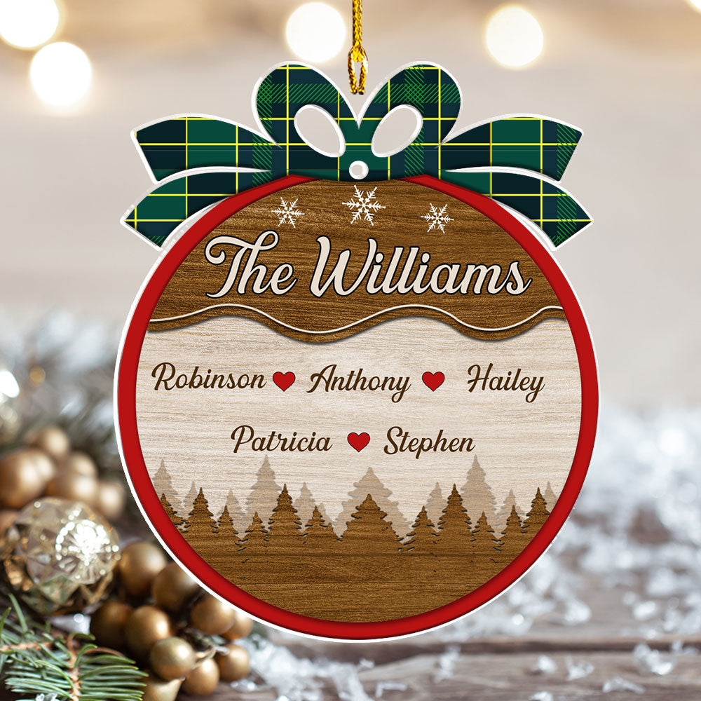Magic Family Bauble - Personalized Custom Acrylic Ornament