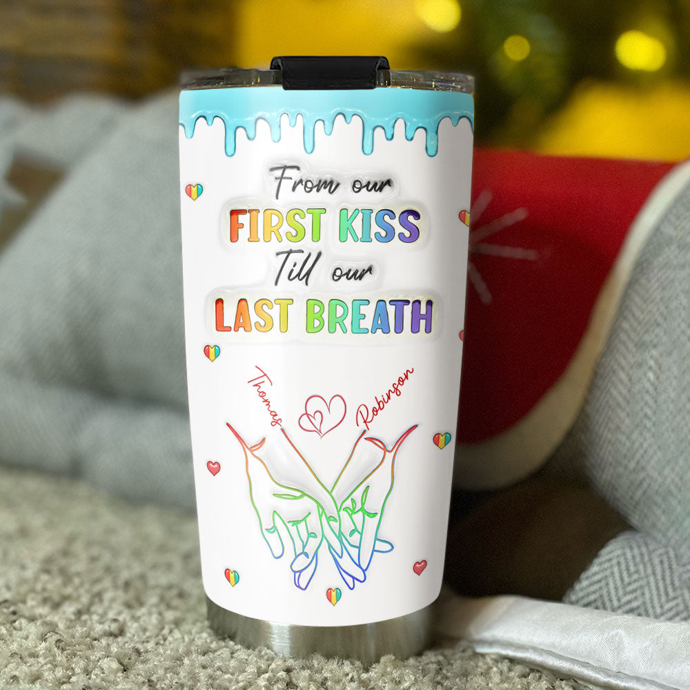 Love Knows No Gender - Personalized Custom 3D Inflated Effect Tumbler