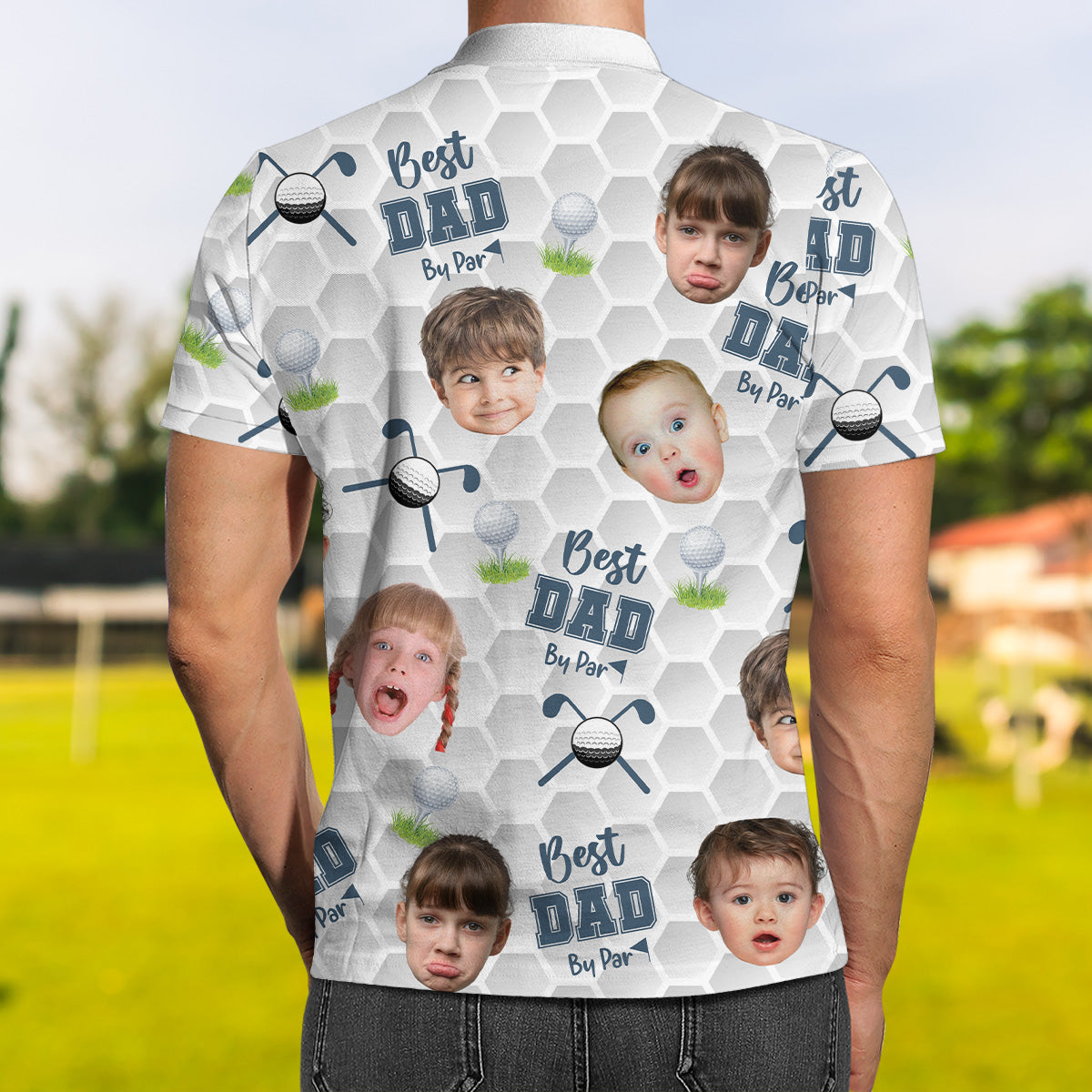Best Dad By Far Ever - Personalized Custom Polo Shirt