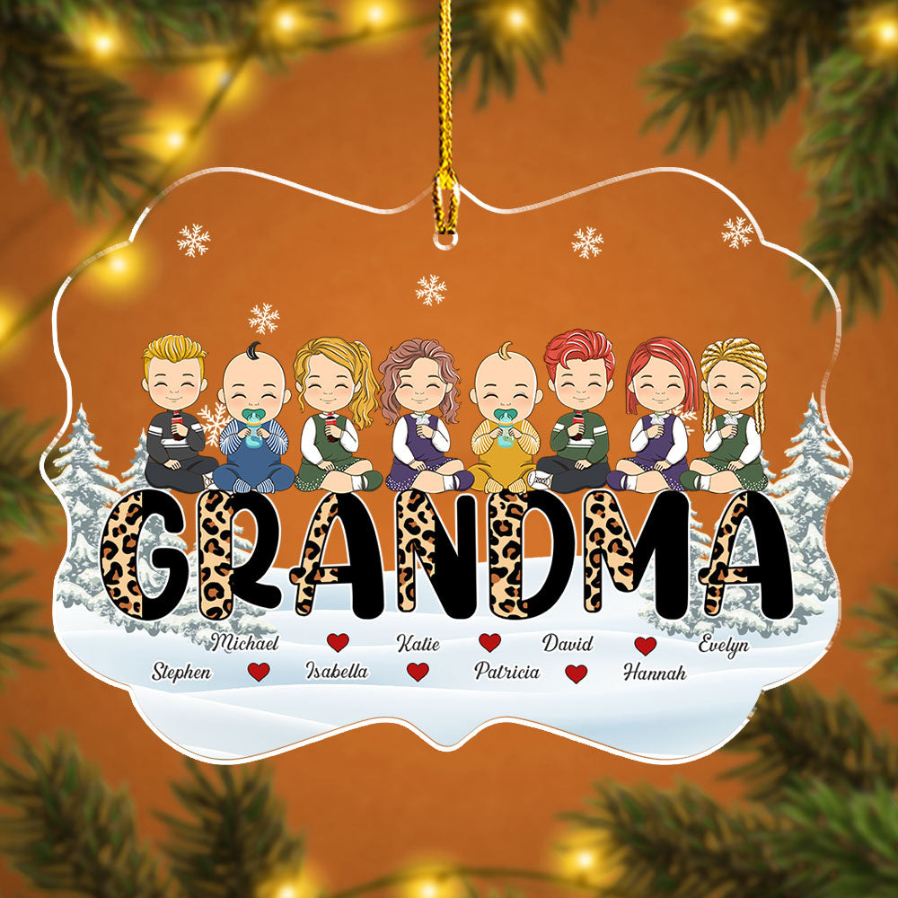 Nana Title Ornament - Personalized Custom Acrylic Ornament
