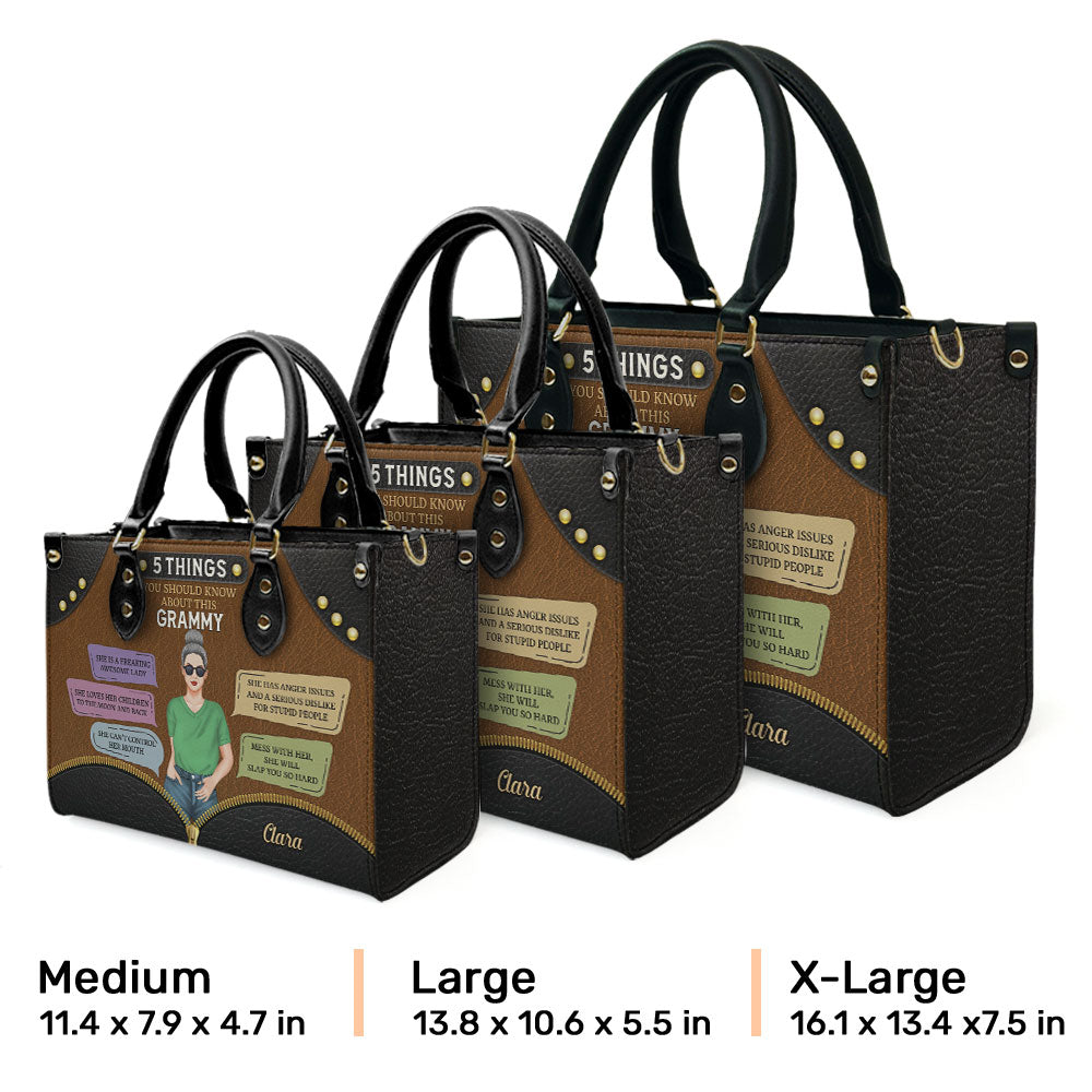 Five Things Should Be Known - Personalized Custom Leather Bag