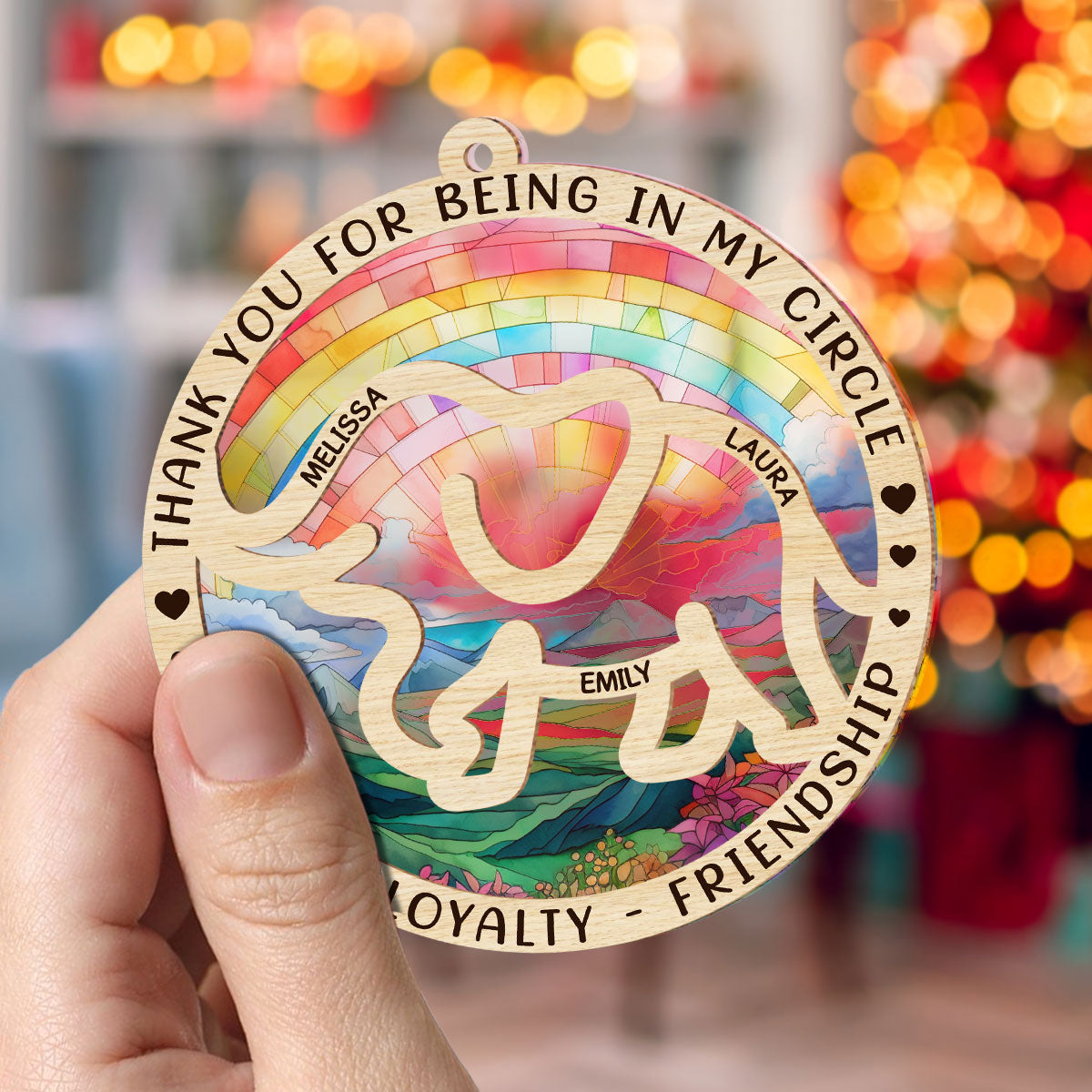 Special Part Of My Circle - Personalized Custom Suncatcher Ornament