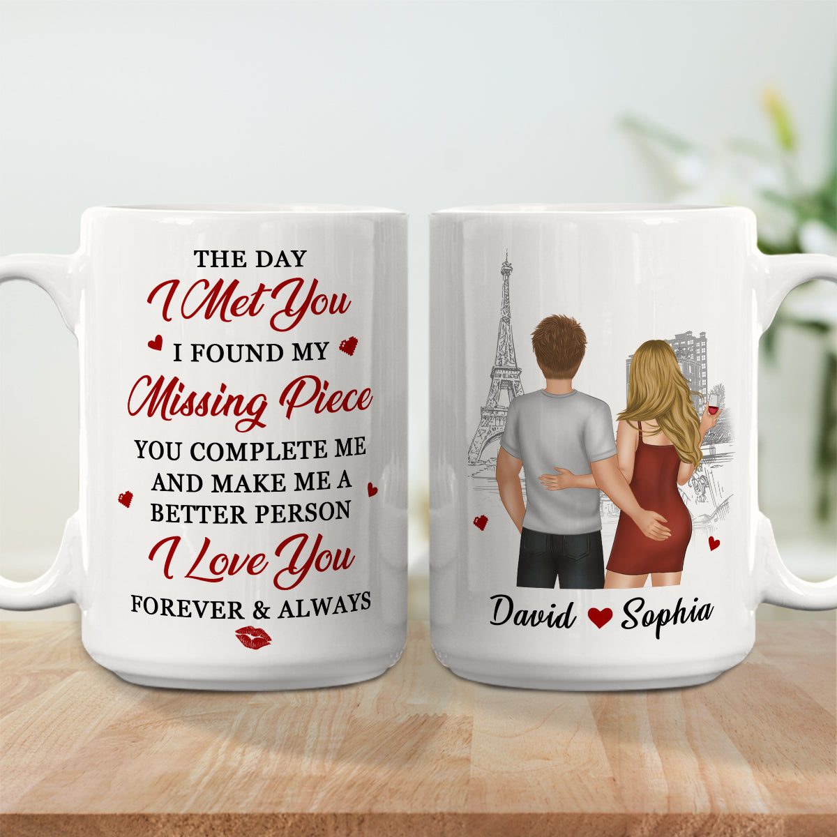 The Day I Found You - Personalized Custom Coffee Mug