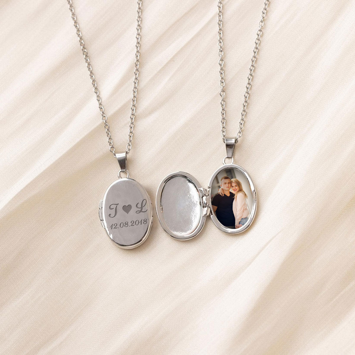 Couple Love - Personalized Custom Locket Necklace