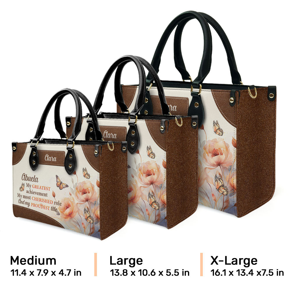 My Greatest Achievement - Personalized Custom Leather Bag