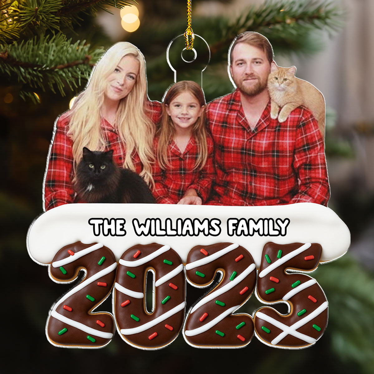 Happiness Baked At Home Photo - Personalized Custom Acrylic Ornament