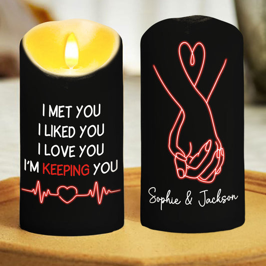 Keeping You - Personalized Custom LED Candle