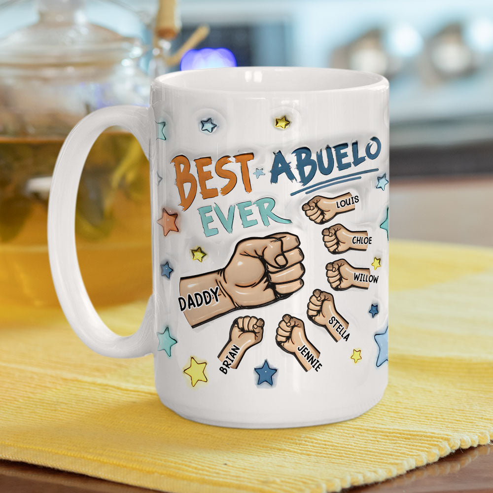 Worlds Greatest Dad - Personalized Custom 3D Inflated Effect Mug