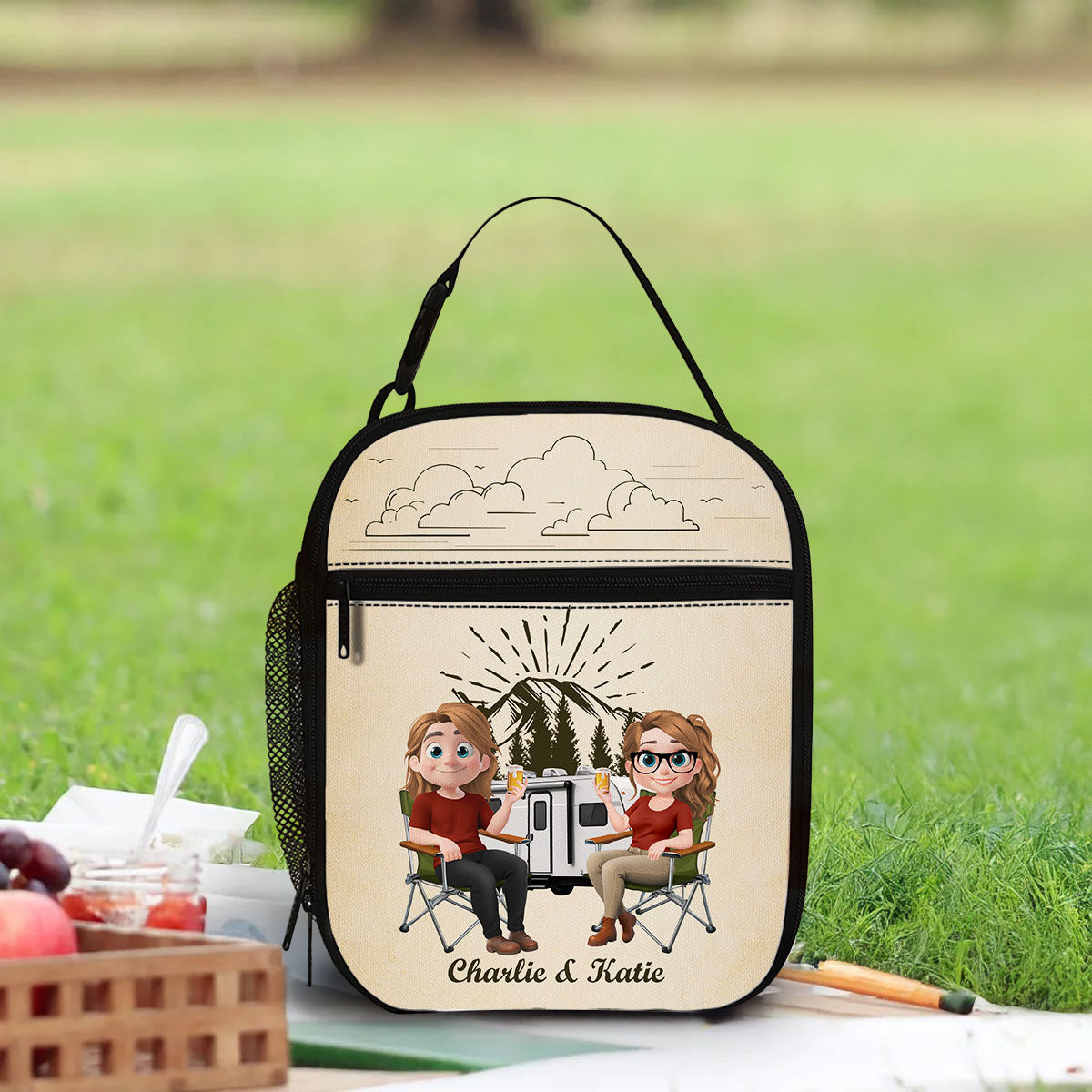 Camping Partner - Personalized Custom Insulated Lunch Bag