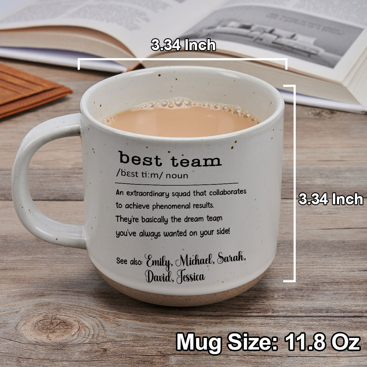 Together We Are A Team - Personalized Custom Pottery Mug