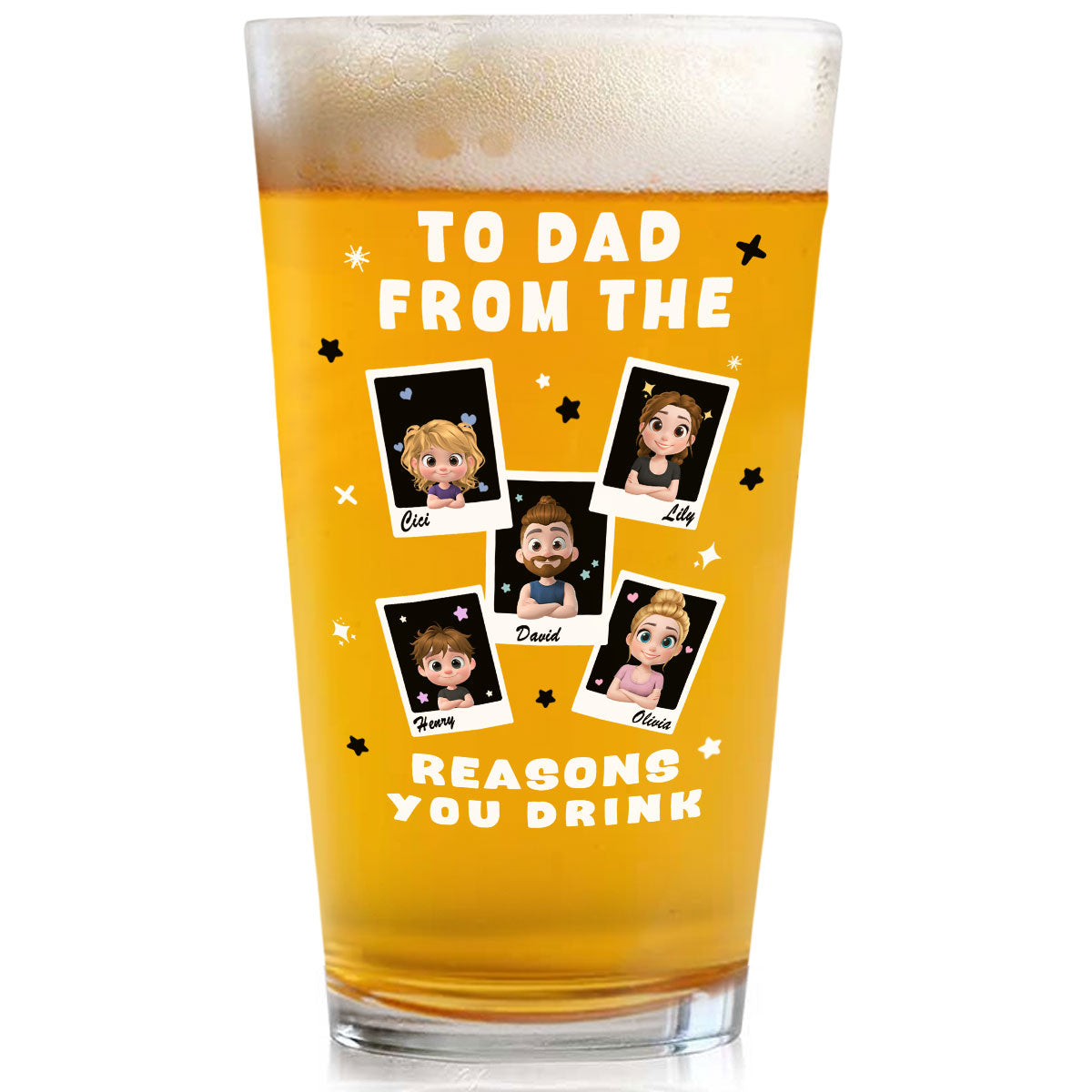 Best Daddy - Personalized Custom Beer Glass