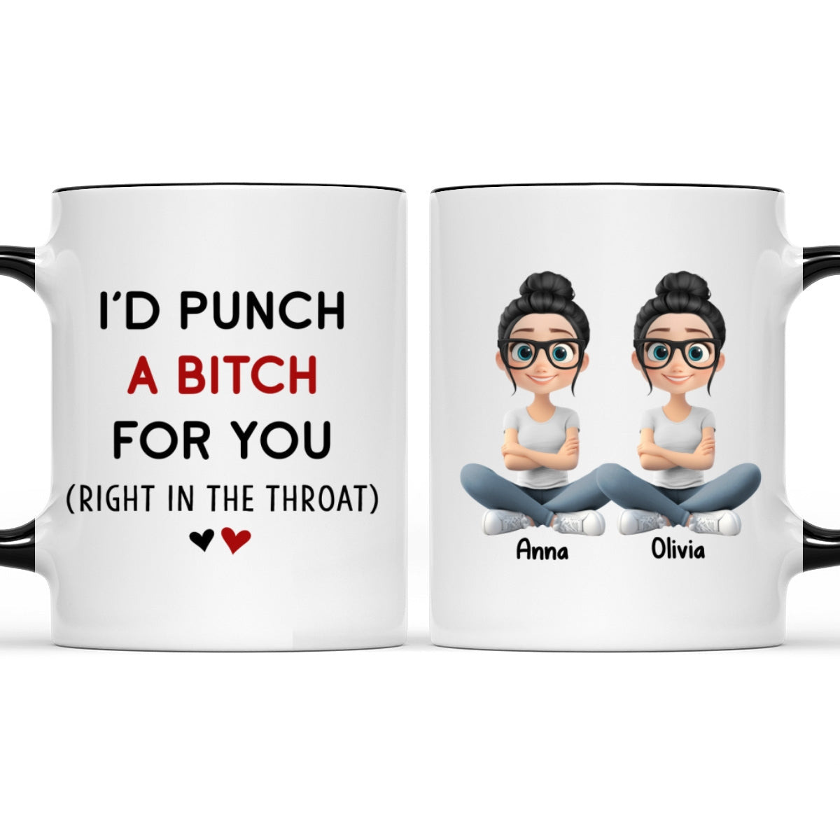 Best Girls Ever - Personalized Custom Accent Mug