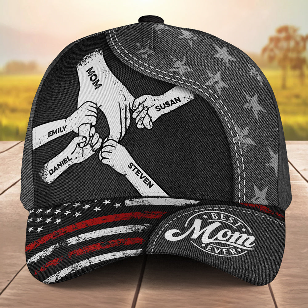 The Power Of Mom Comes From Love - Personalized Custom Classic Cap