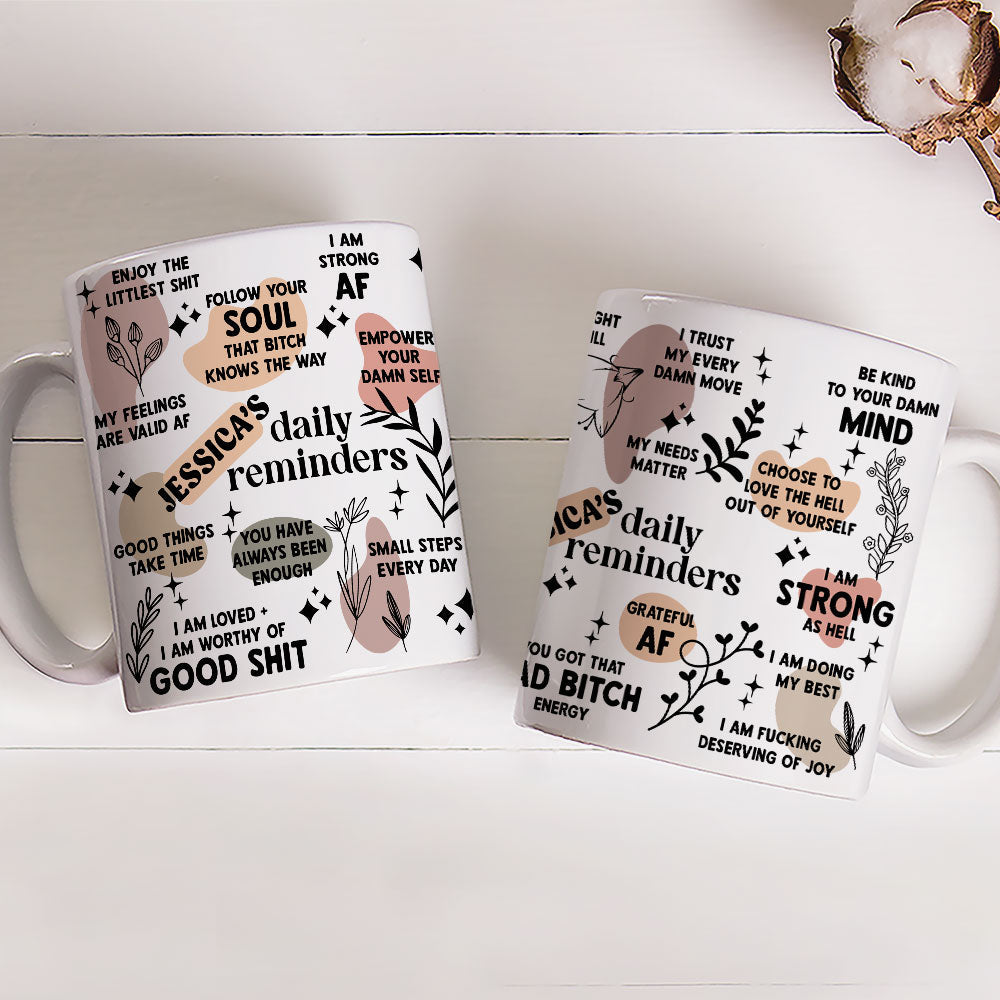 Daily Affirmation - Personalized Custom Coffee Mug