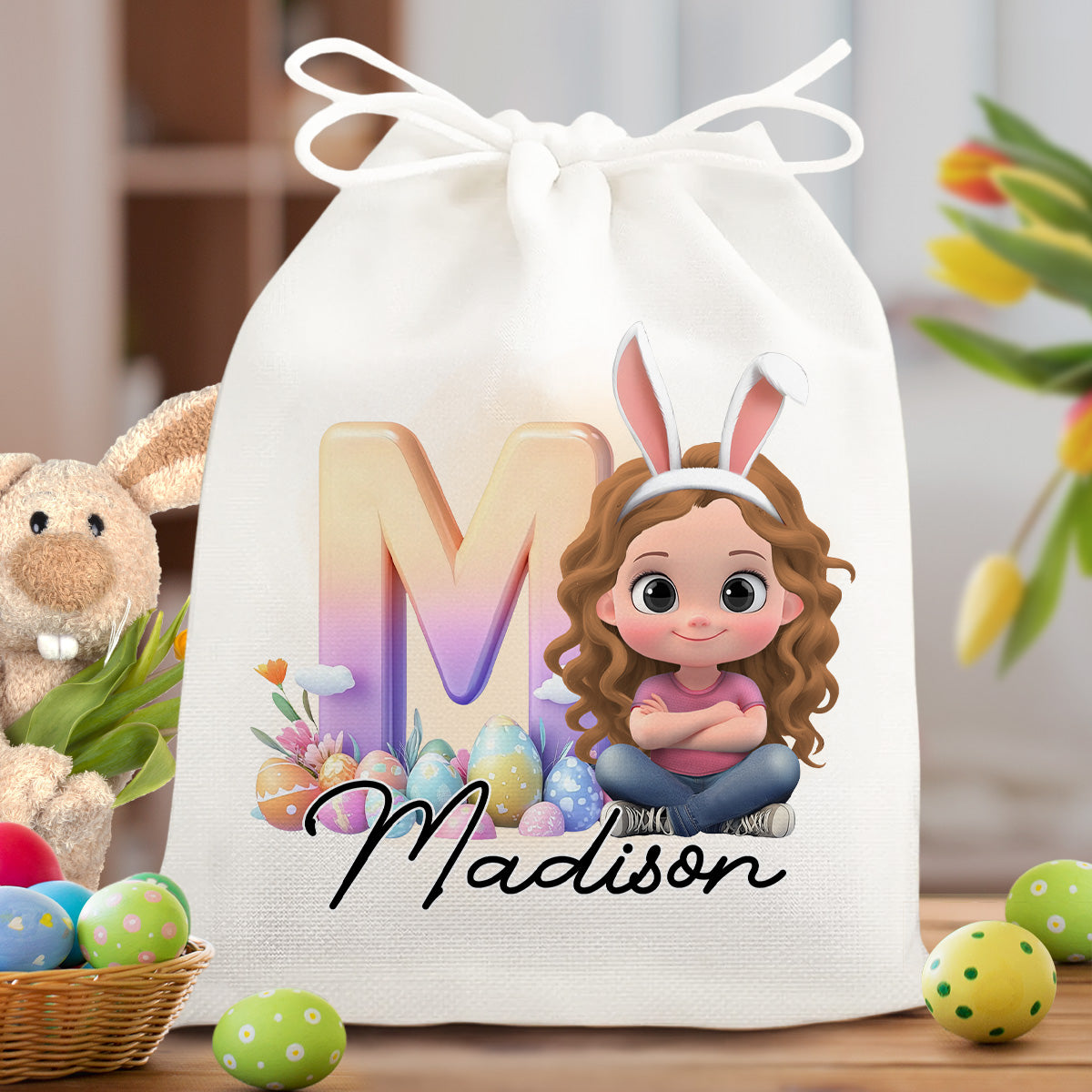 Eggs-tra Happy Easter - Personalized Custom Favor Bag