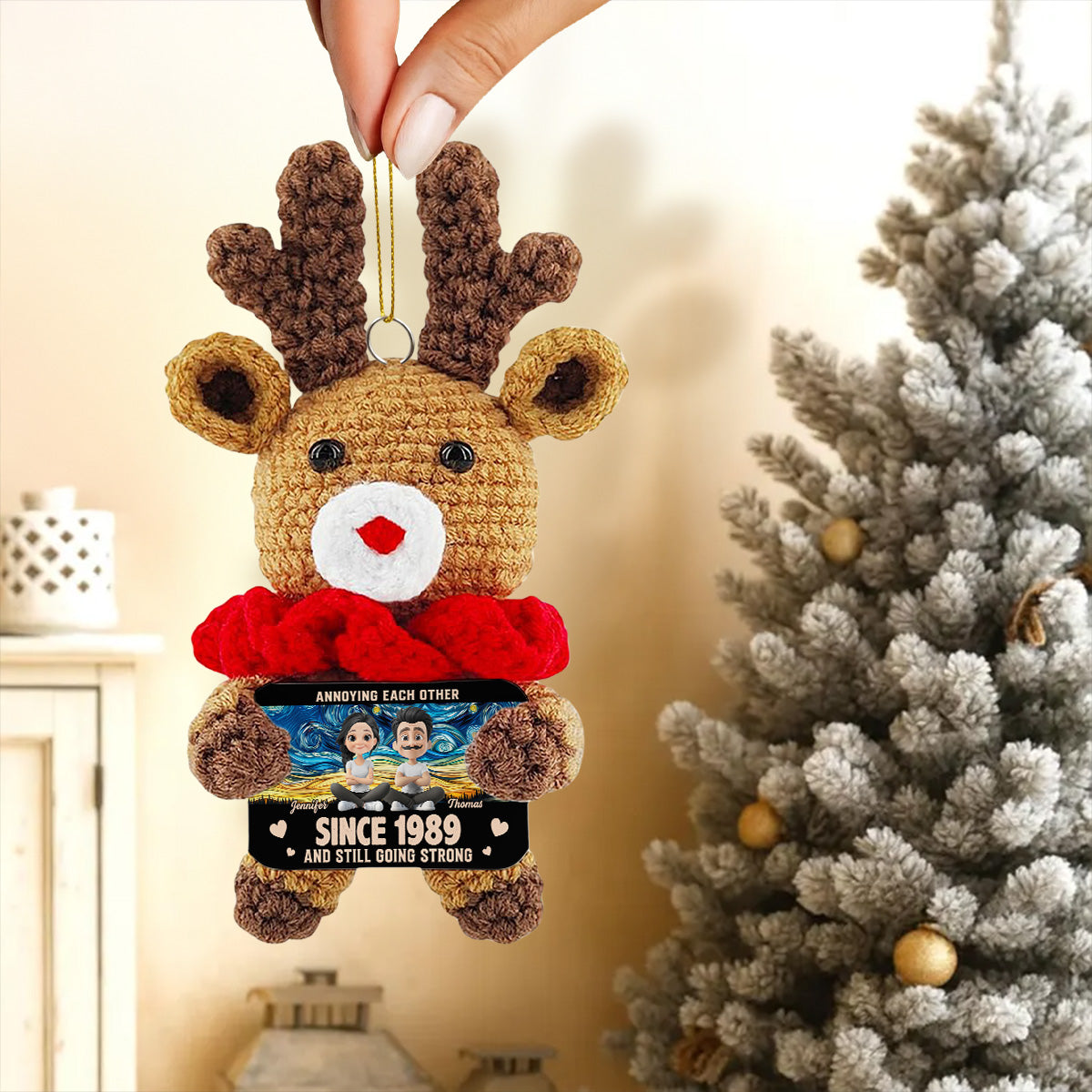 Love You Forever - Personalized Custom Deer Crocheted Ornament