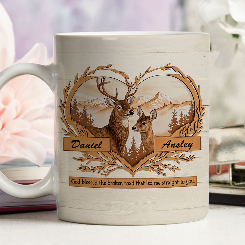 Deer Love - Personalized Custom Coffee Mug