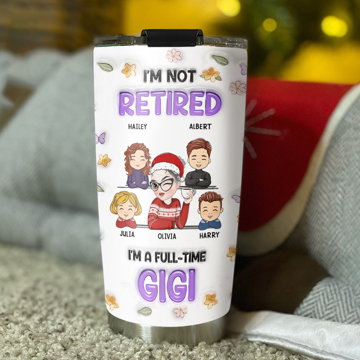 I Am A Professional Grandma Version 2 - Personalized Custom 3D Inflated Effect Tumbler