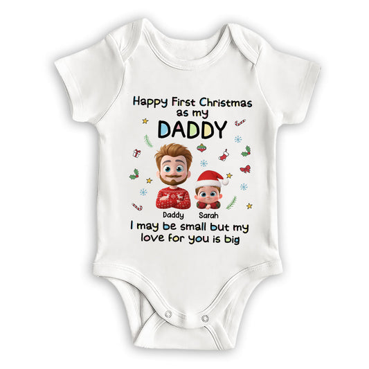 First Christmas With Baby - Personalized Custom Baby Onesie