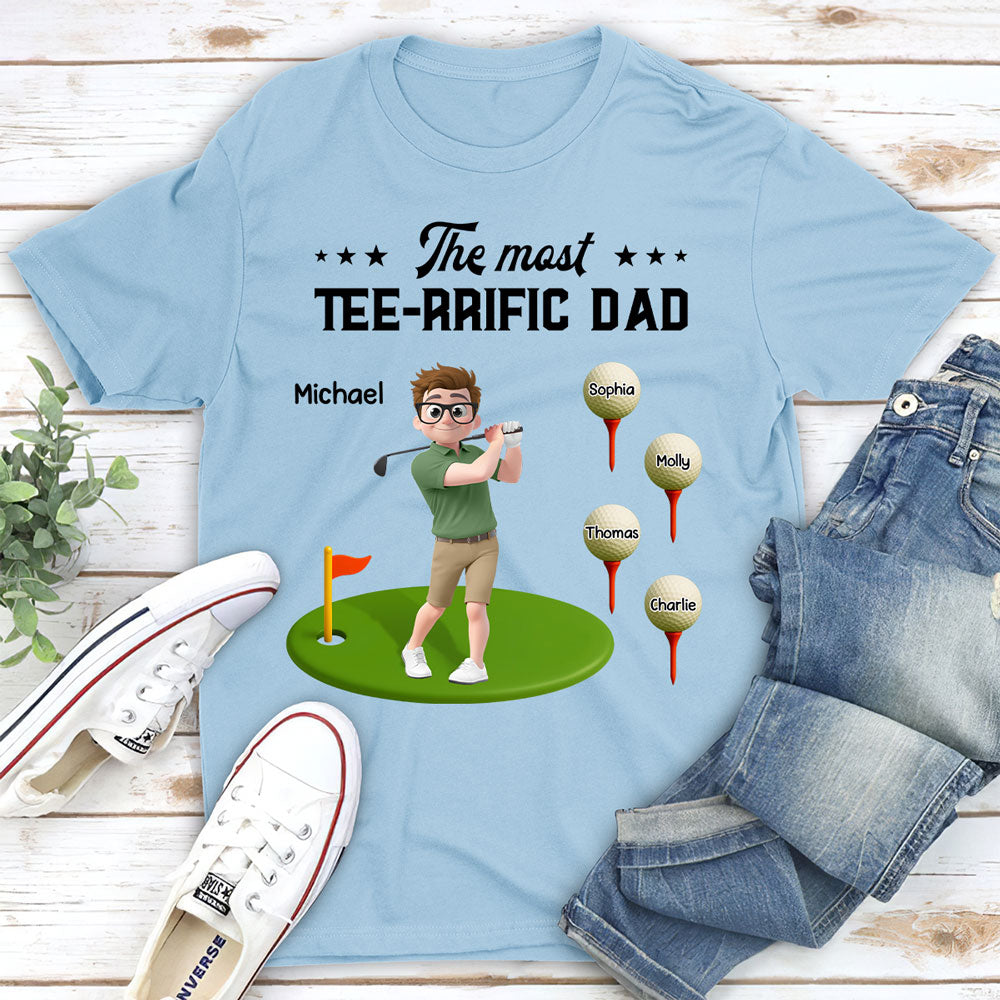 Most Terrific Golf Dad - Personalized Custom Shirt