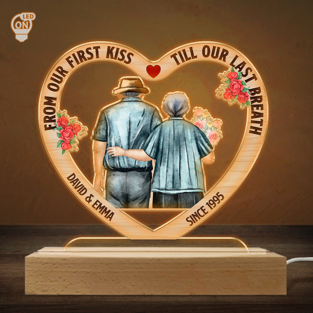 First Kiss - Personalized Custom LED Light