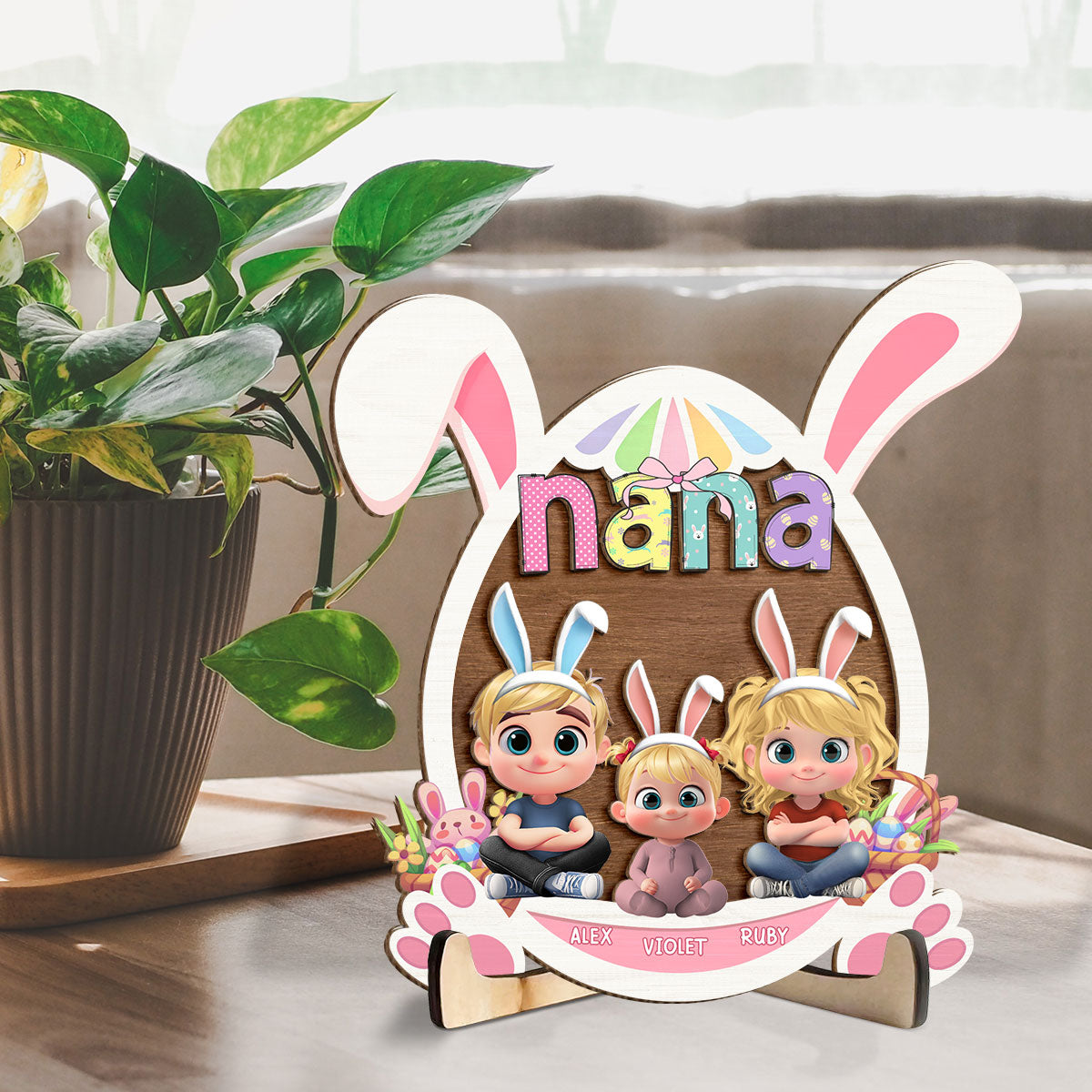 The Love of Grandma Is Pure Magic - Personalized Custom Wooden Plaque