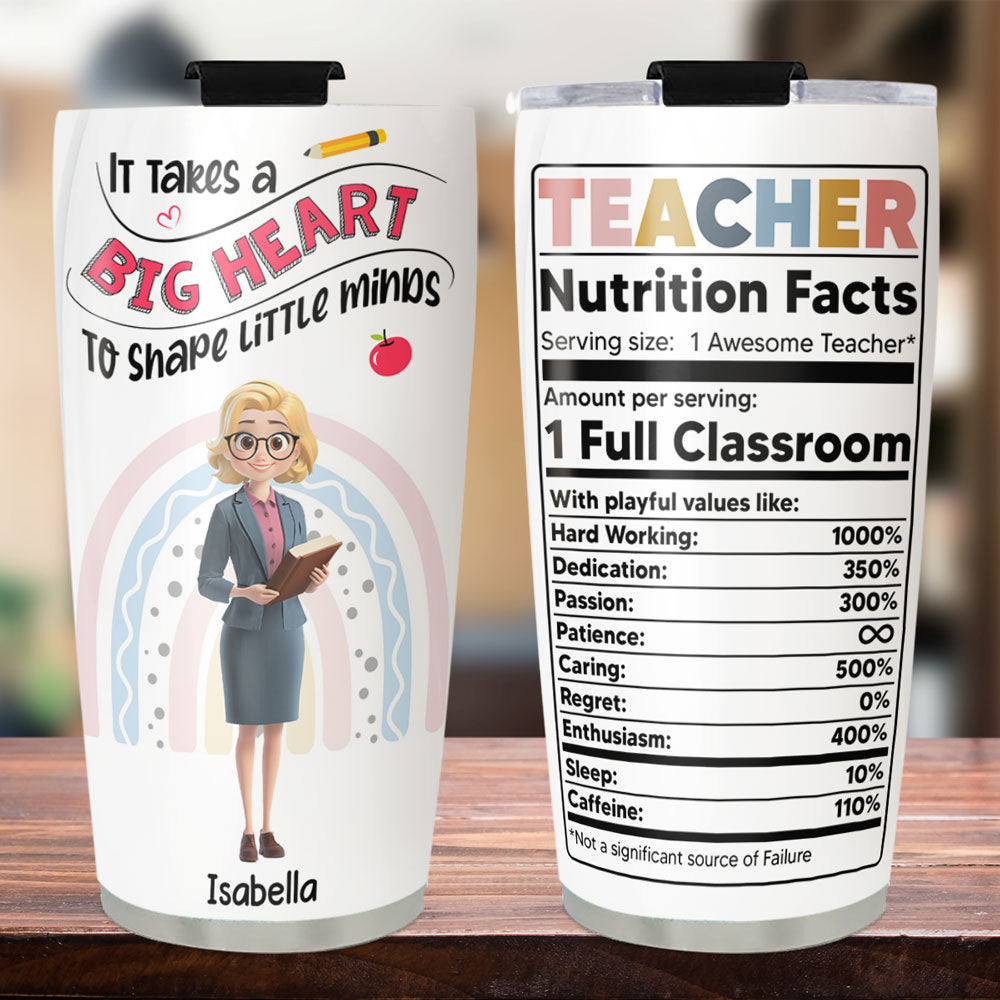 Love Grows Little Minds - Personalized Custom Tumbler